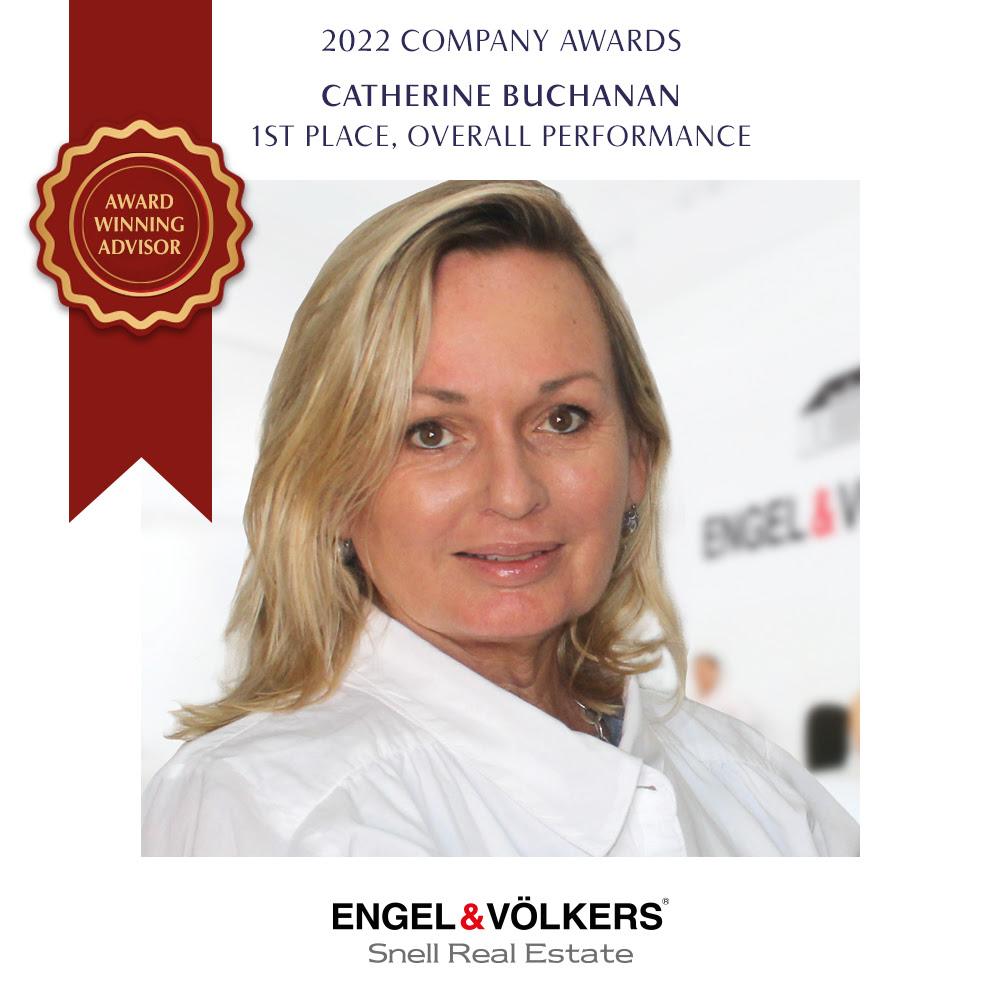 Catherine Buchanan 1st Place Overall Performance | Engel & Völkers Snell Real Estate Company Awards 2022