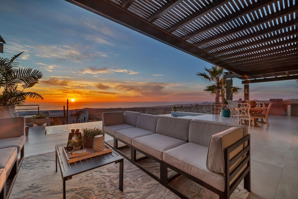 Seamless indoor-outdoor living with elevated design—where every sunset becomes part of your workspace; Casa Perla, Rolling Hills, Pacific