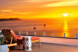 Caption: Golden hour at The Rooftop 360, Corazón Cabo; Image Credit: Corazón Cabo Resort & Spa